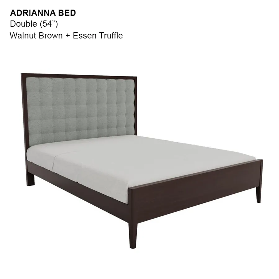 Adrianna 54x75" Bed - Walnut Brown