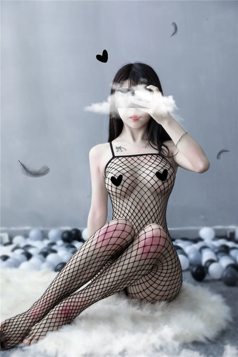 Babydoll Fishnet Bodysuit