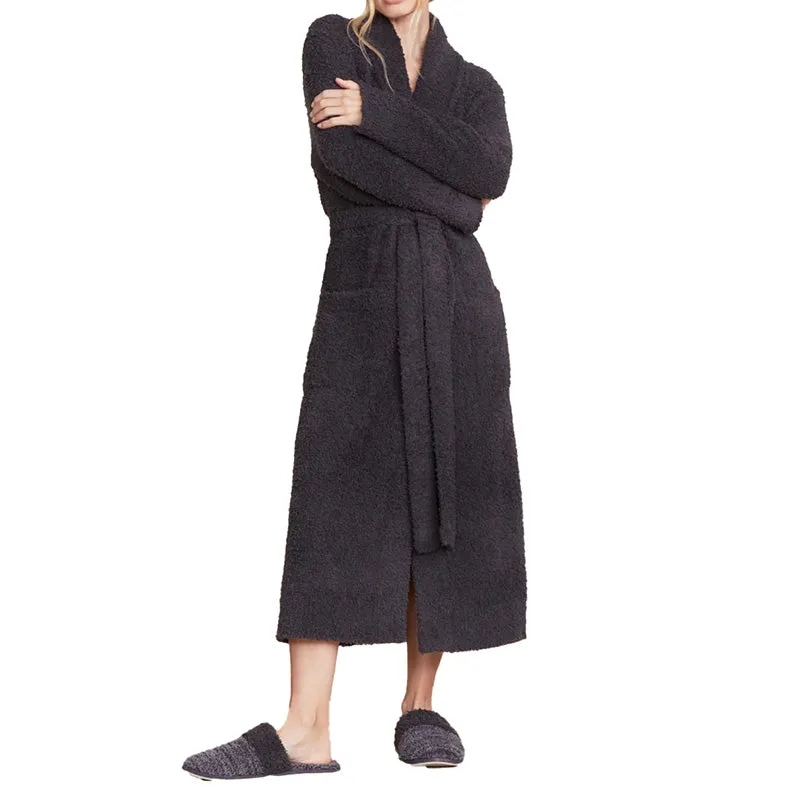 CozyChic Barefoot Dreams Solid Luxury Robe for Ultimate Comfort