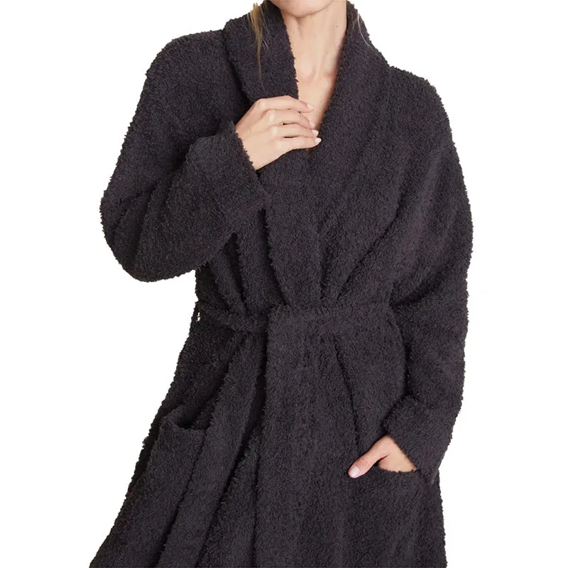 CozyChic Barefoot Dreams Solid Luxury Robe for Ultimate Comfort