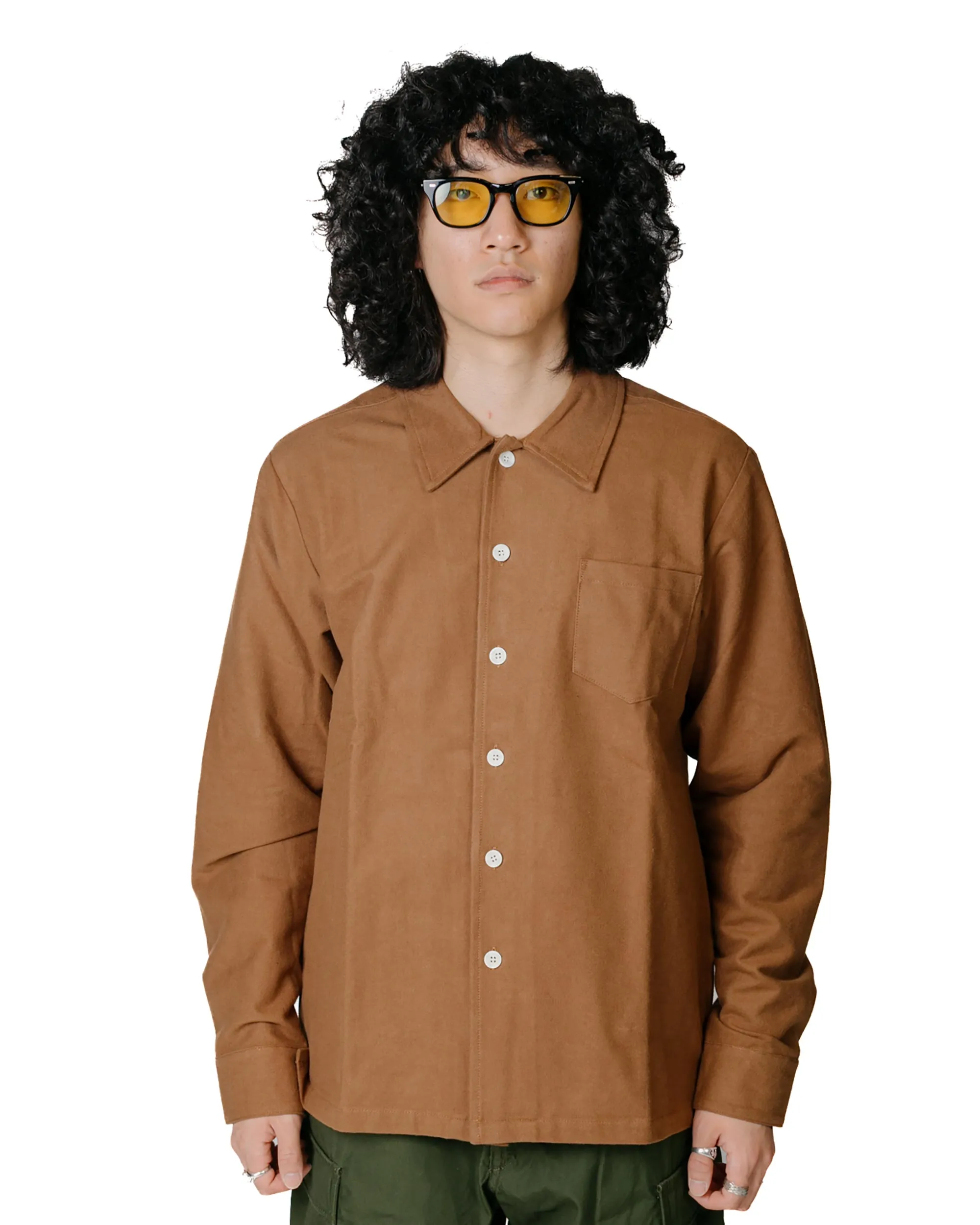 Bather Mocha Flannel Leisure Shirt