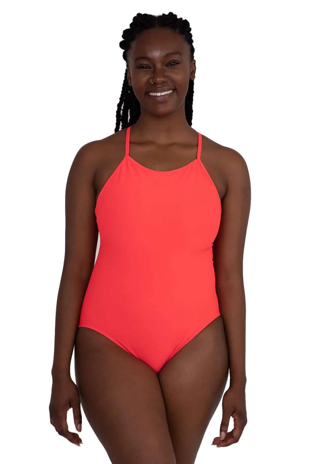 Belle Swim Onesie - Strawberry