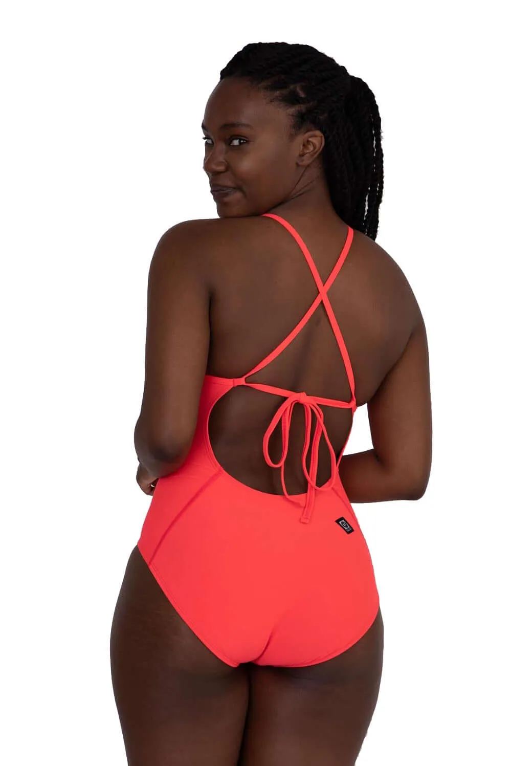 Belle Swim Onesie - Strawberry