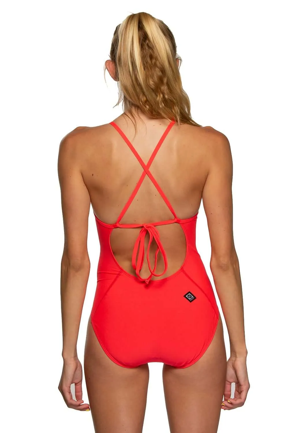 Belle Swim Onesie - Strawberry