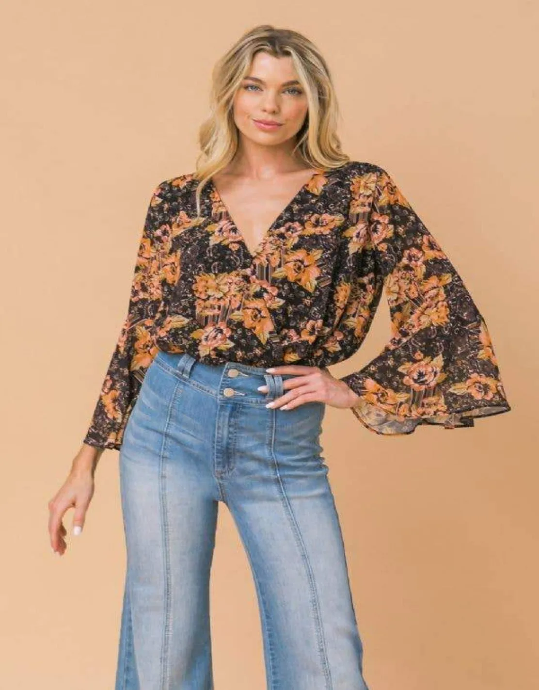 Boho Floral Bodysuit