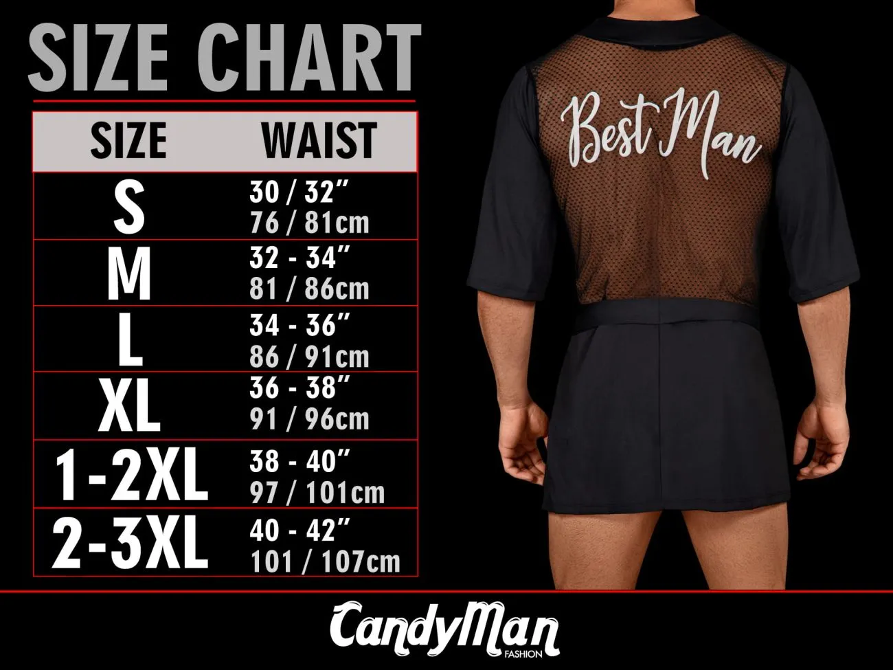 CandyMan Mens Sexy Mesh Bodysuit Underwear