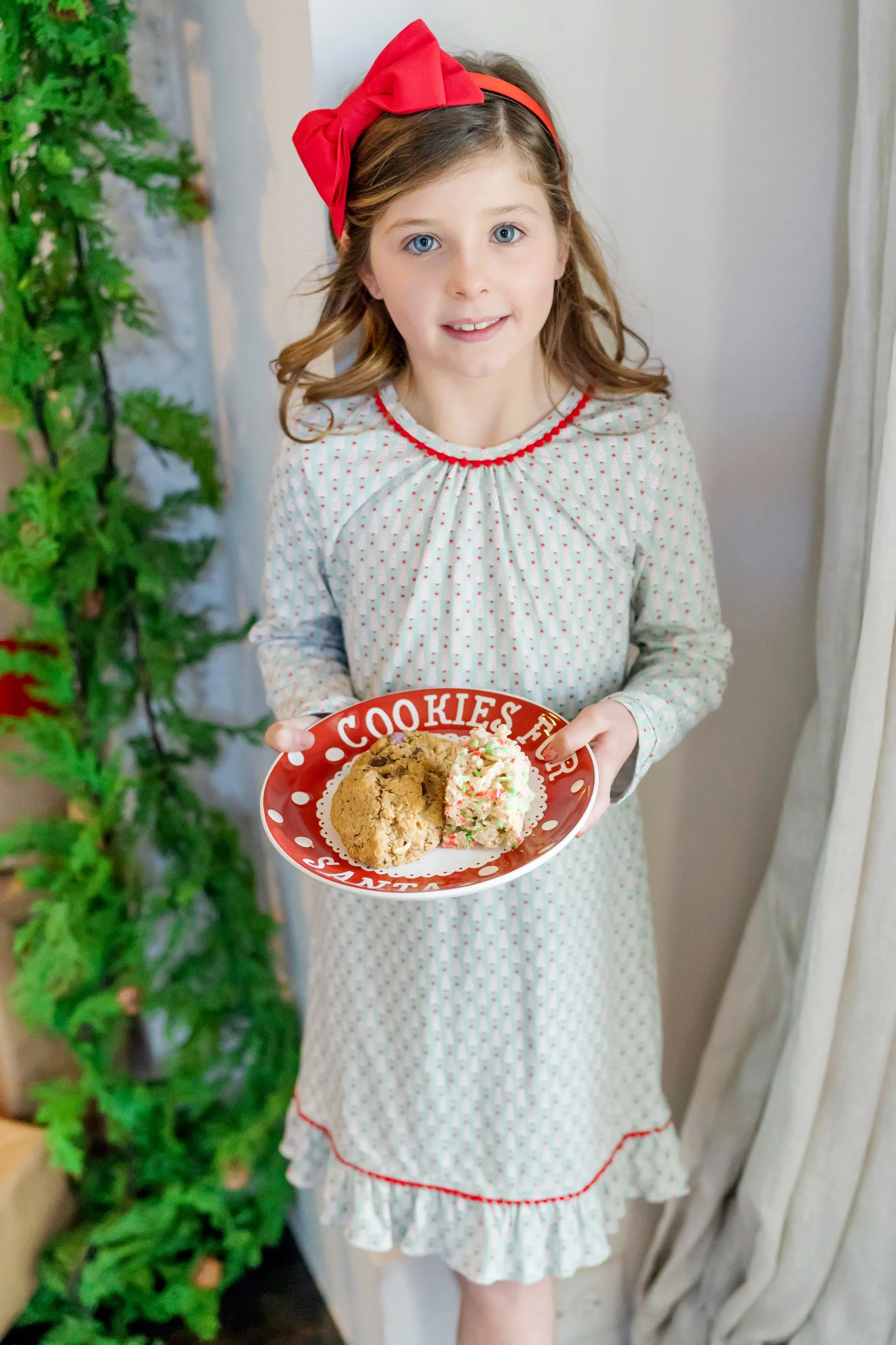 Carlin Nightgown | Festive Christmas Trees (12-18M)