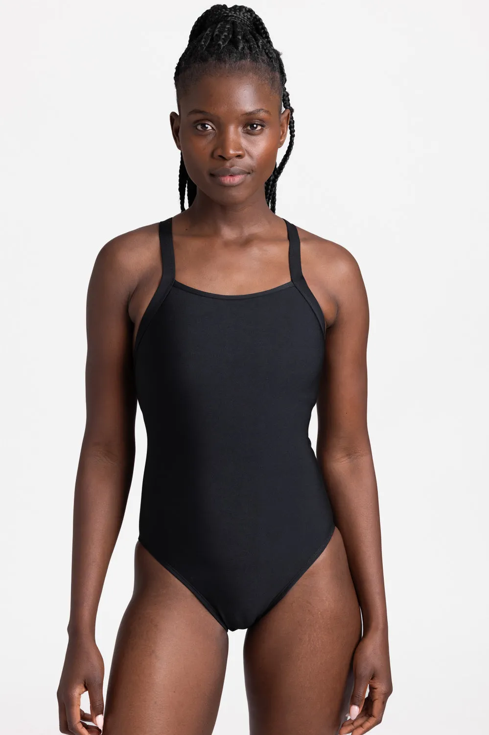 Caroline Swim Onesie - Black