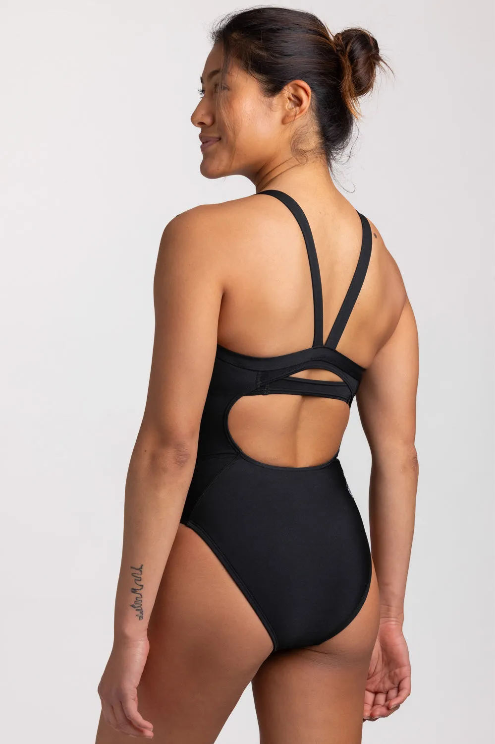 Caroline Swim Onesie - Black