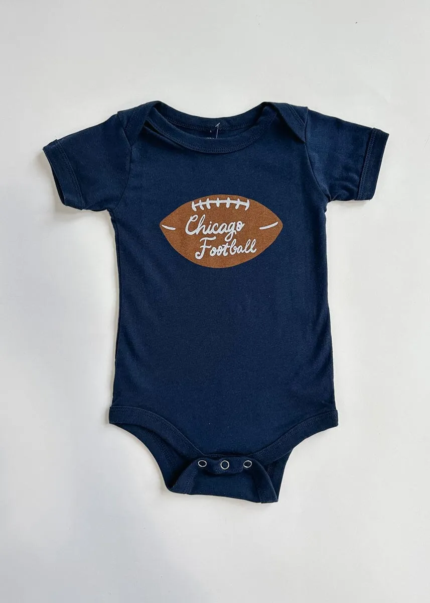 Chicago Football Onesie - Navy