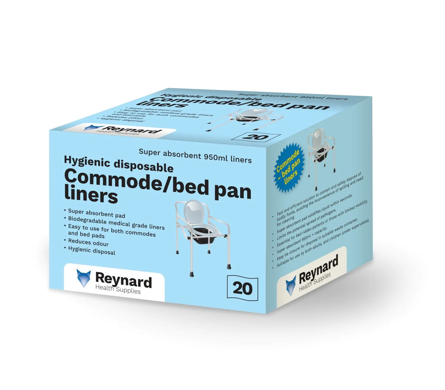 Disposable Commode / Bed Pan Liners