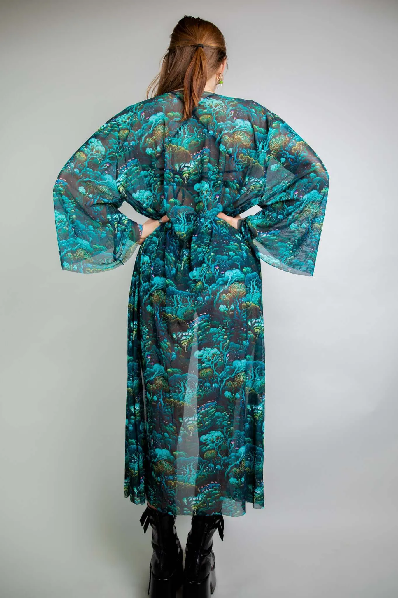 Faewood Long Mesh Robe