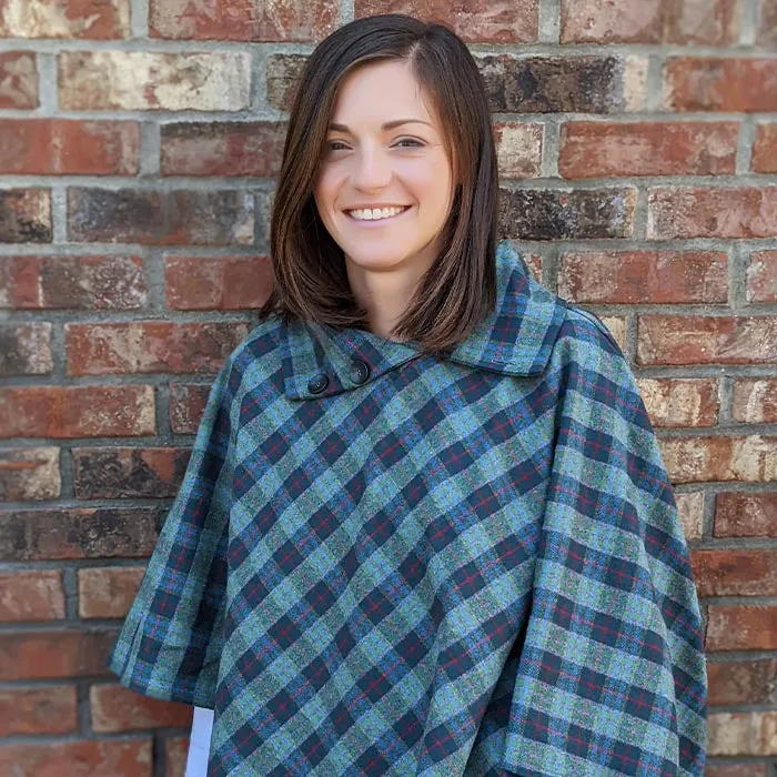 Flannel Poncho - Campbell