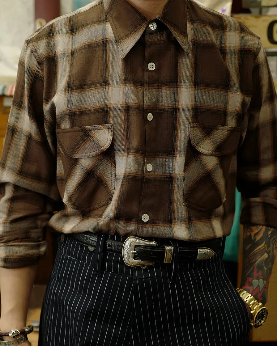 Flannel Shirt Brown Check