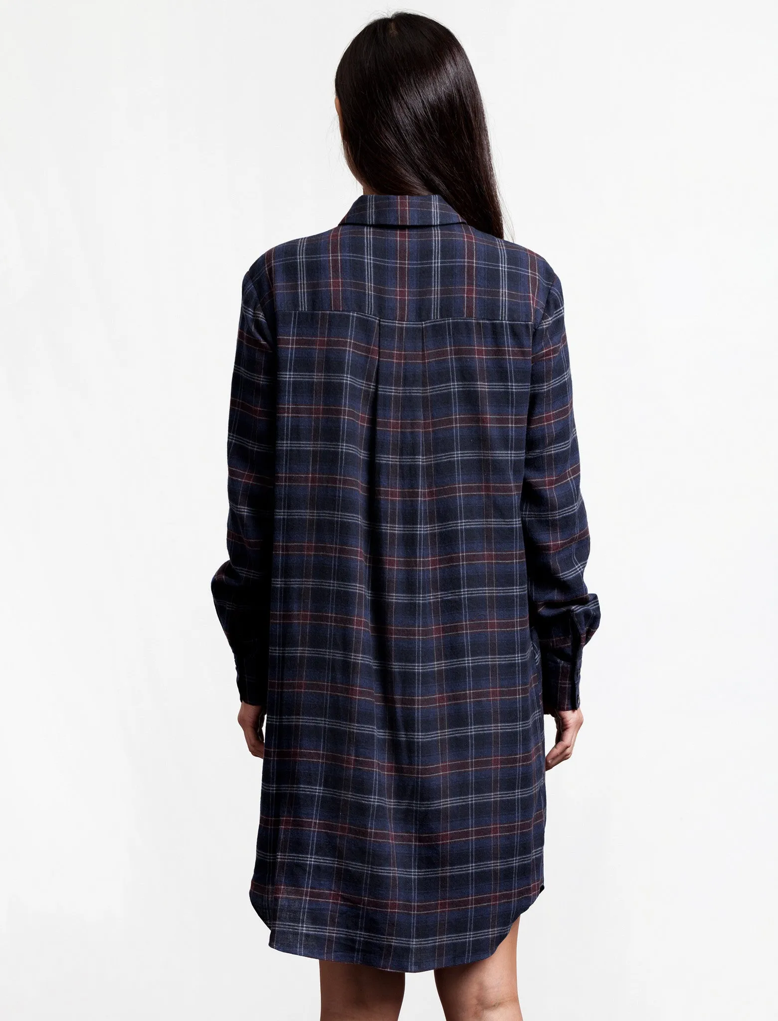 Flannel Side Tie Dress