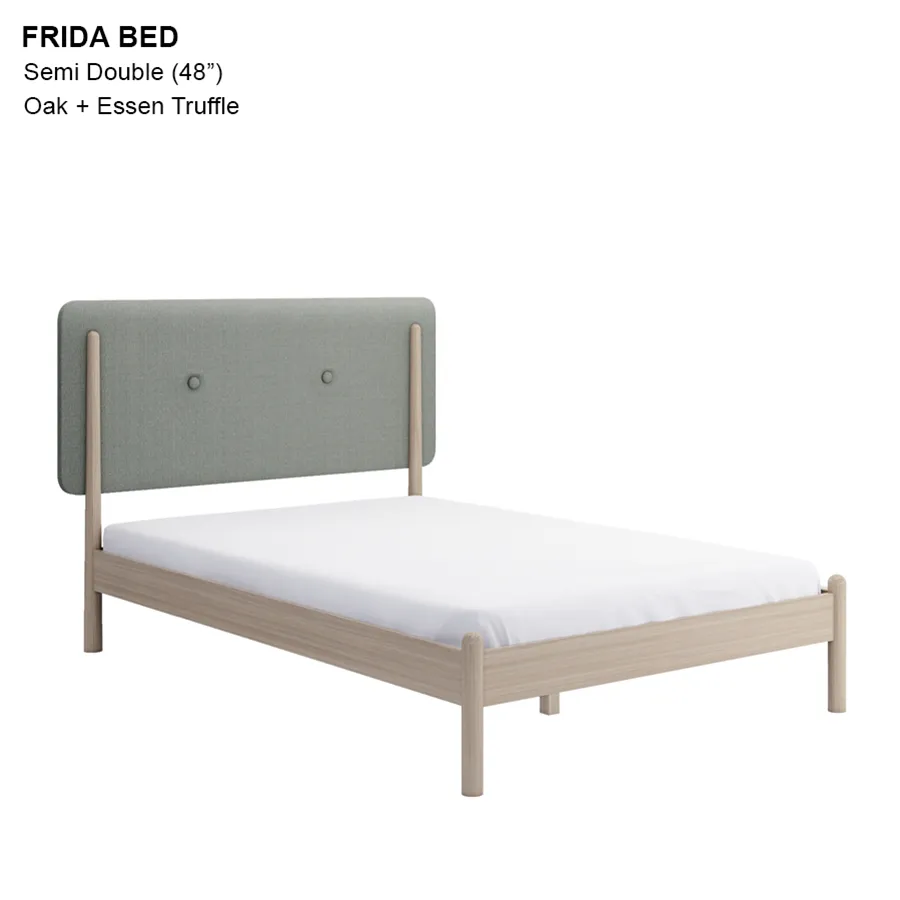 Frida 48x75" Bed - Oak