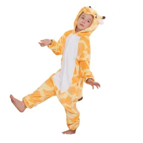 Cozy and Adorable Giraffe Kids Onesie Pajamas - Fleece Animal Costume Sleepwear for Children