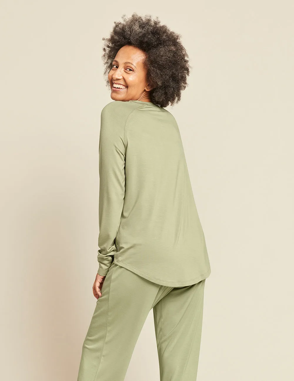 Goodnight Raglan Sleep Top - Sage