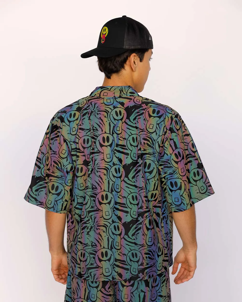 Happy Hour Rainbow Reflective Men's Robe