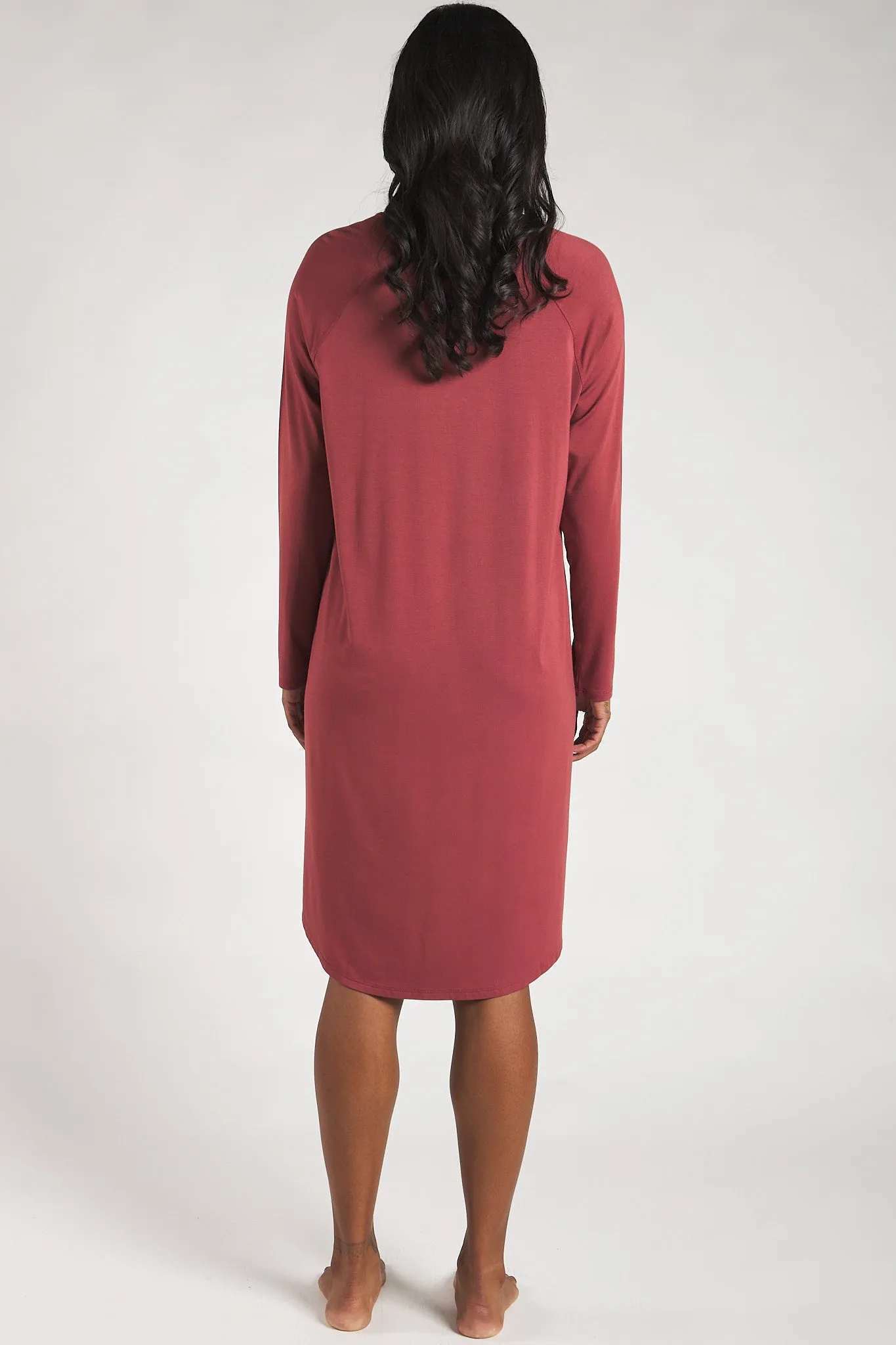 Hush Bamboo Sleep Dress - Rosewood