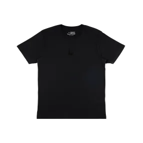 JLS Loungewear Embroidered Black Tee