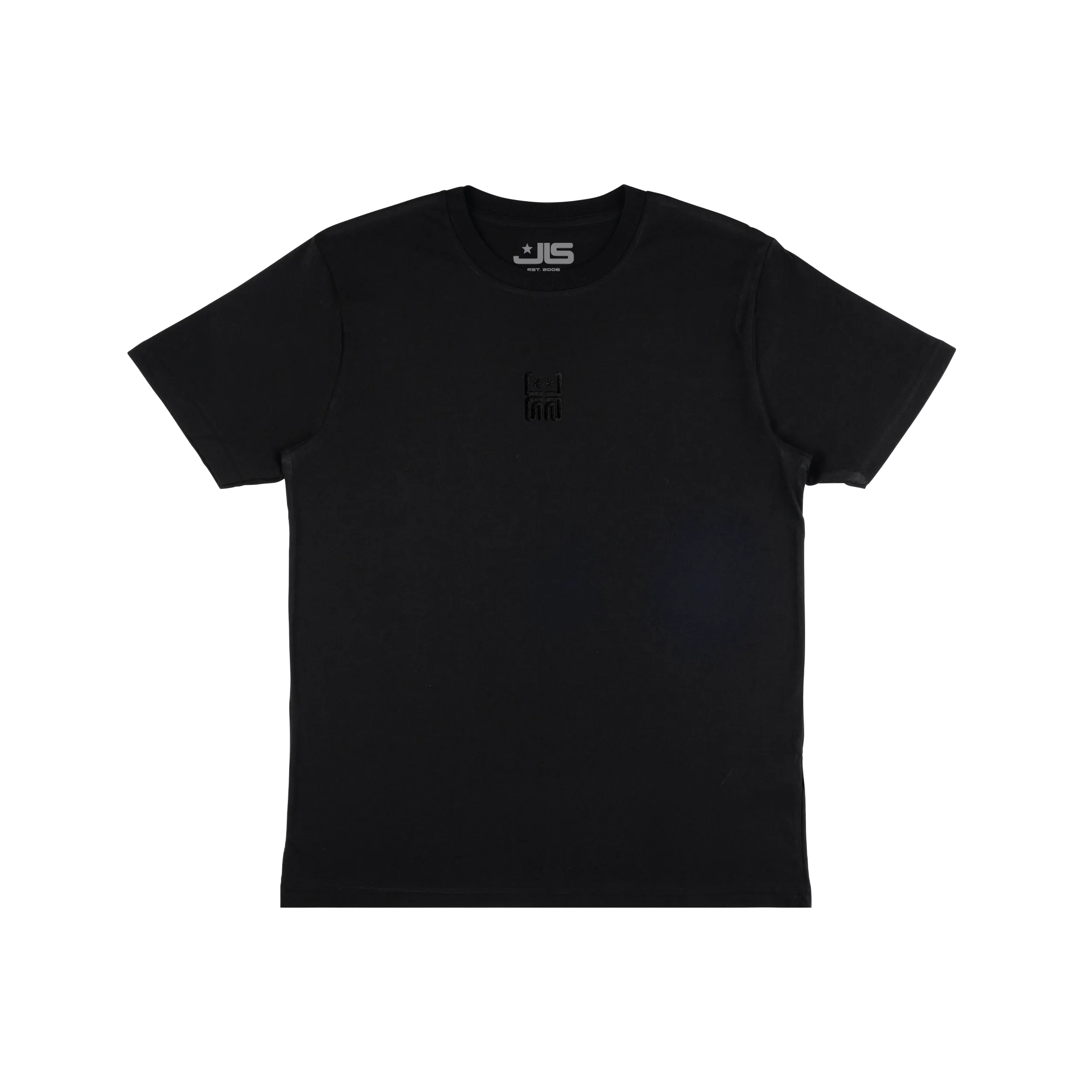 JLS Loungewear Embroidered Black Tee