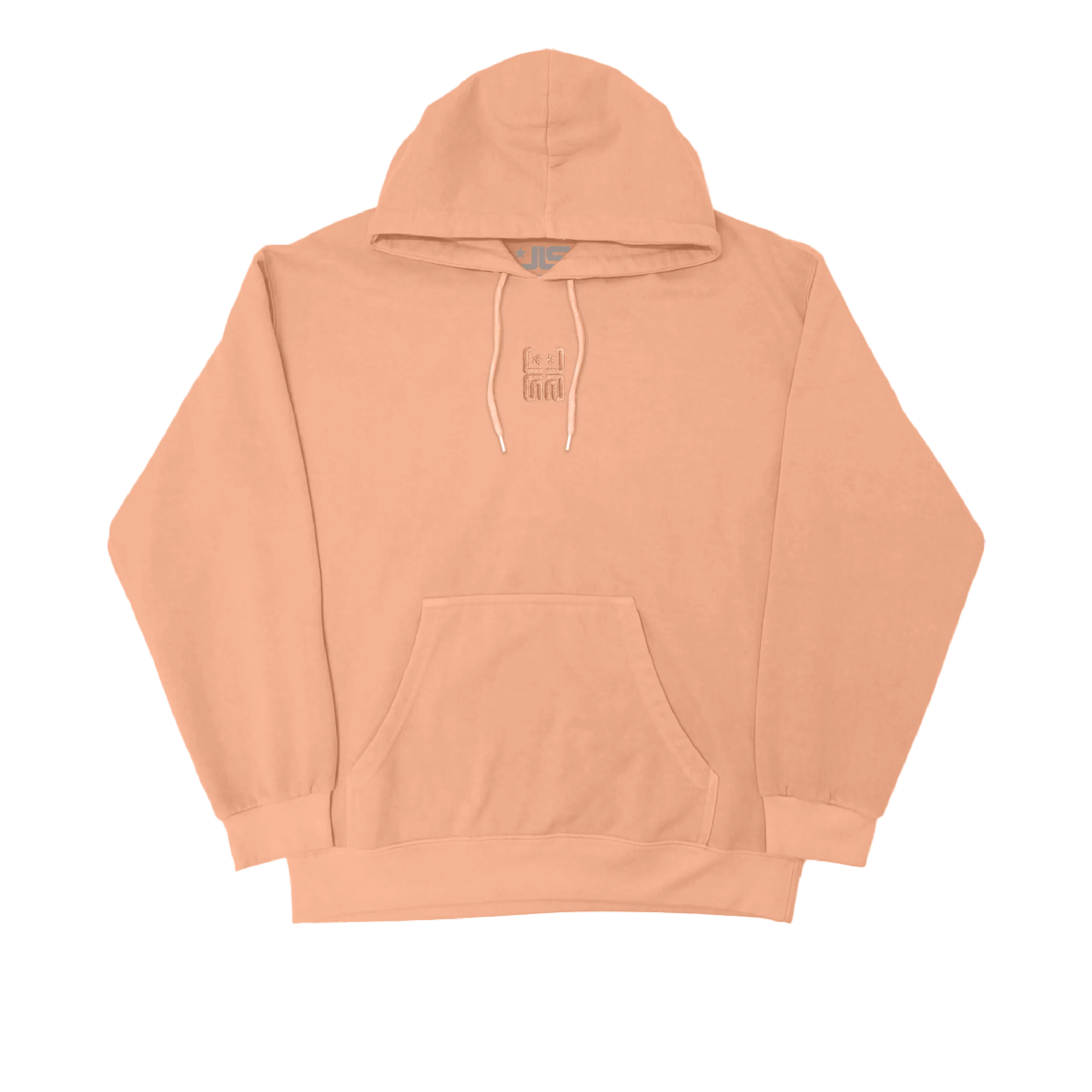 JLS Loungewear Embroidered Peach Hoodie