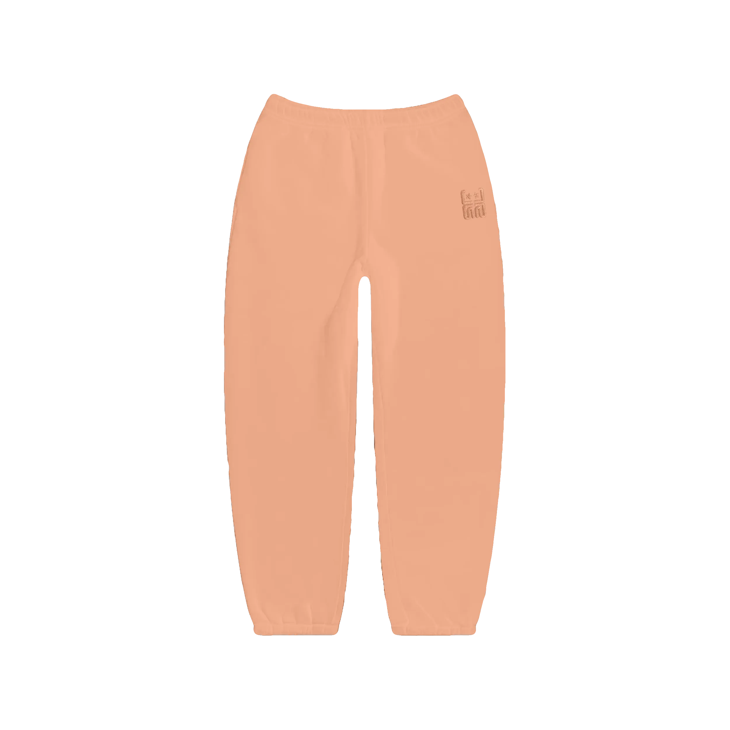 JLS Loungewear Embroidered Peach Joggers