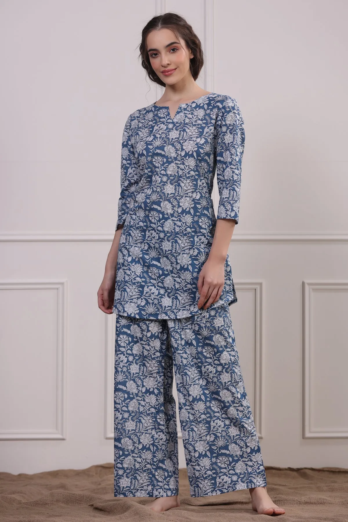 La Palma Blue Loungewear Set