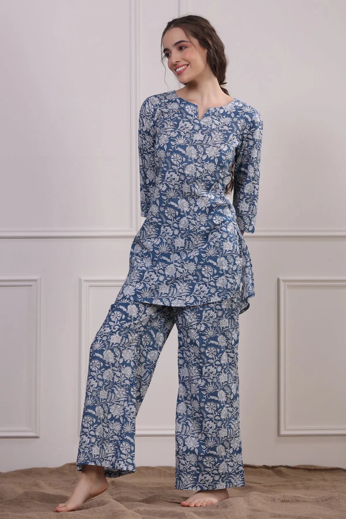 La Palma Blue Loungewear Set