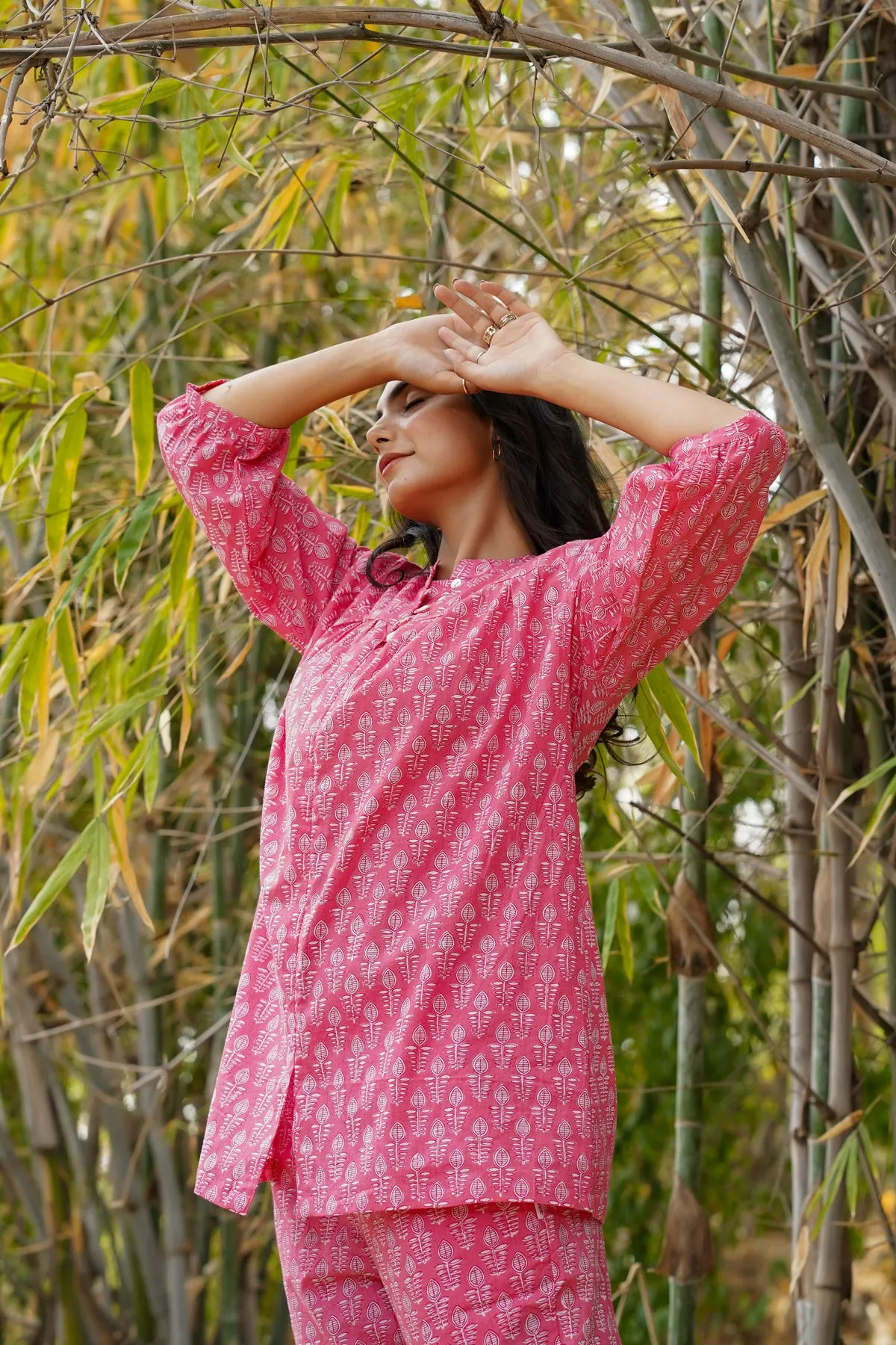 Le Fleur on Pink Loungewear Set