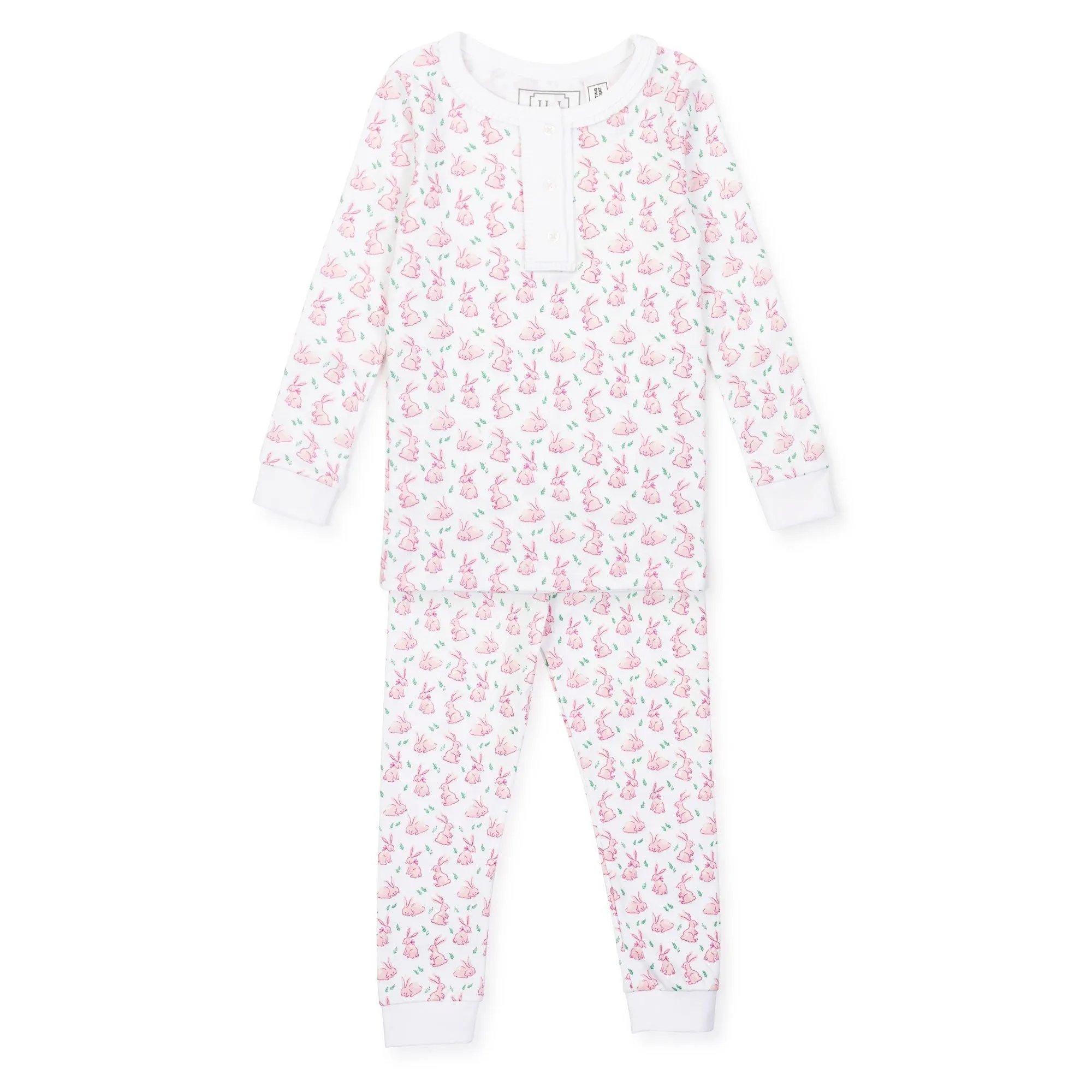 Lila and Hayes - Alden Pajama Set - Bunny Hop Pink