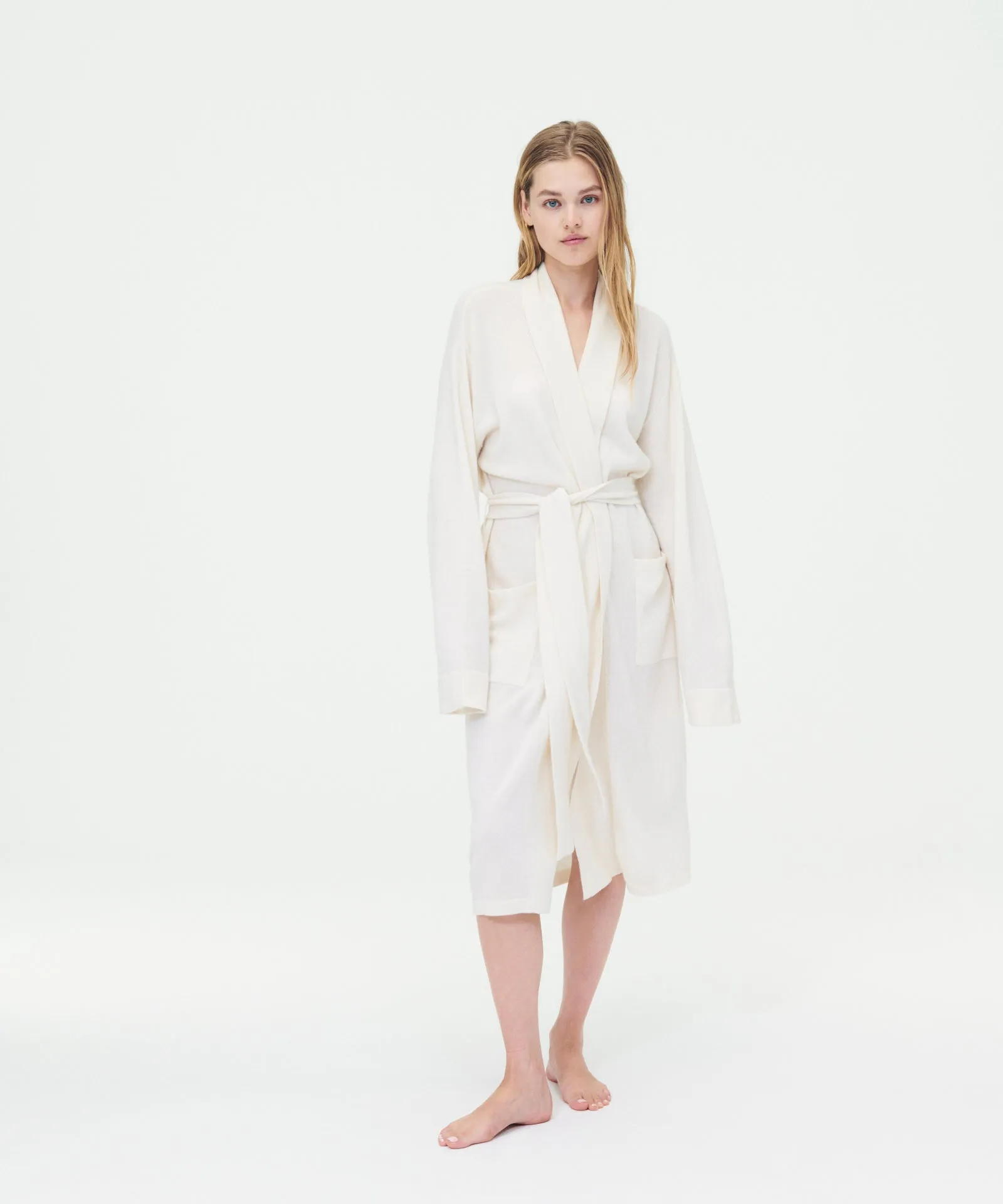 Long Signature Cashmere Robe