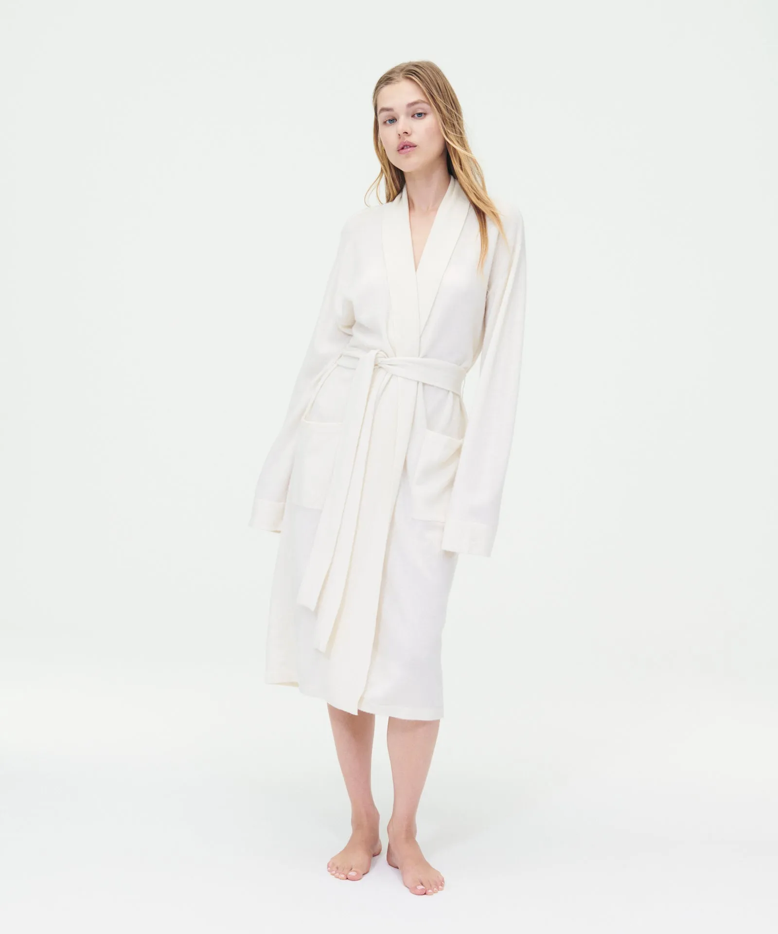 Long Signature Cashmere Robe