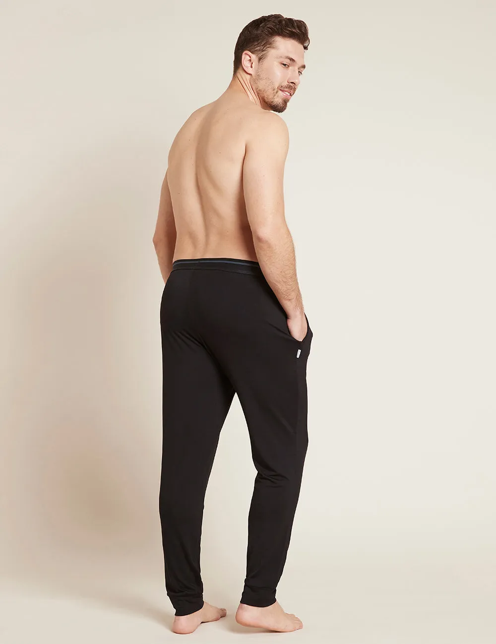 Men's Cuffed Sleep Pant - Black