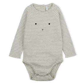 ORGANIC ZOO - Stripy Sleep Body Grey