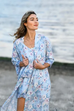 Pajama Set Robe / Cloud Floral