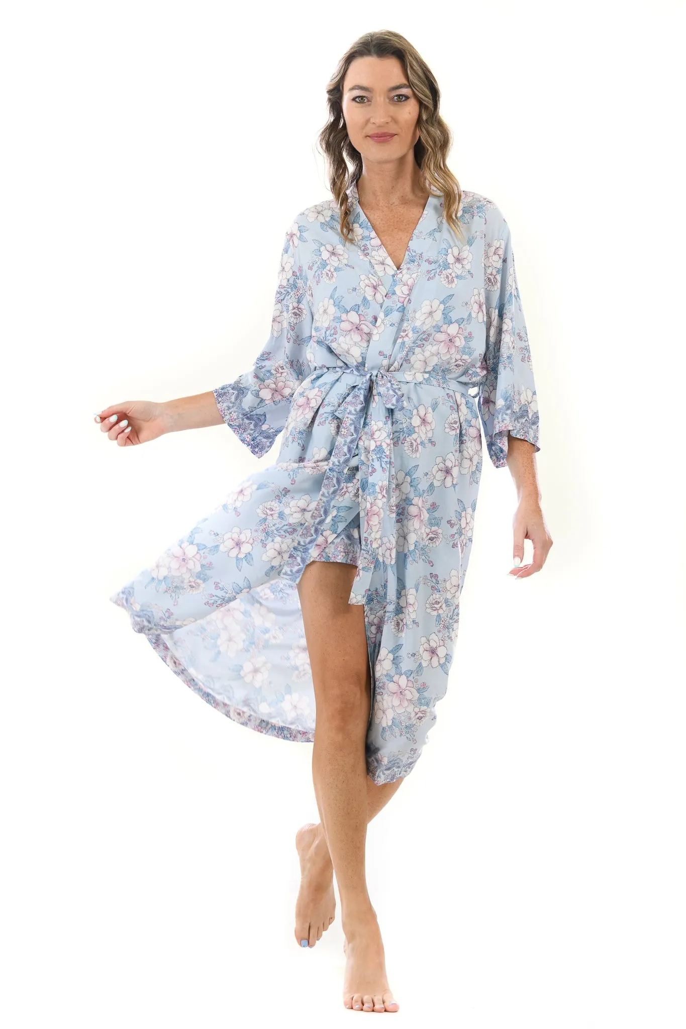 Pajama Set Robe / Cloud Floral