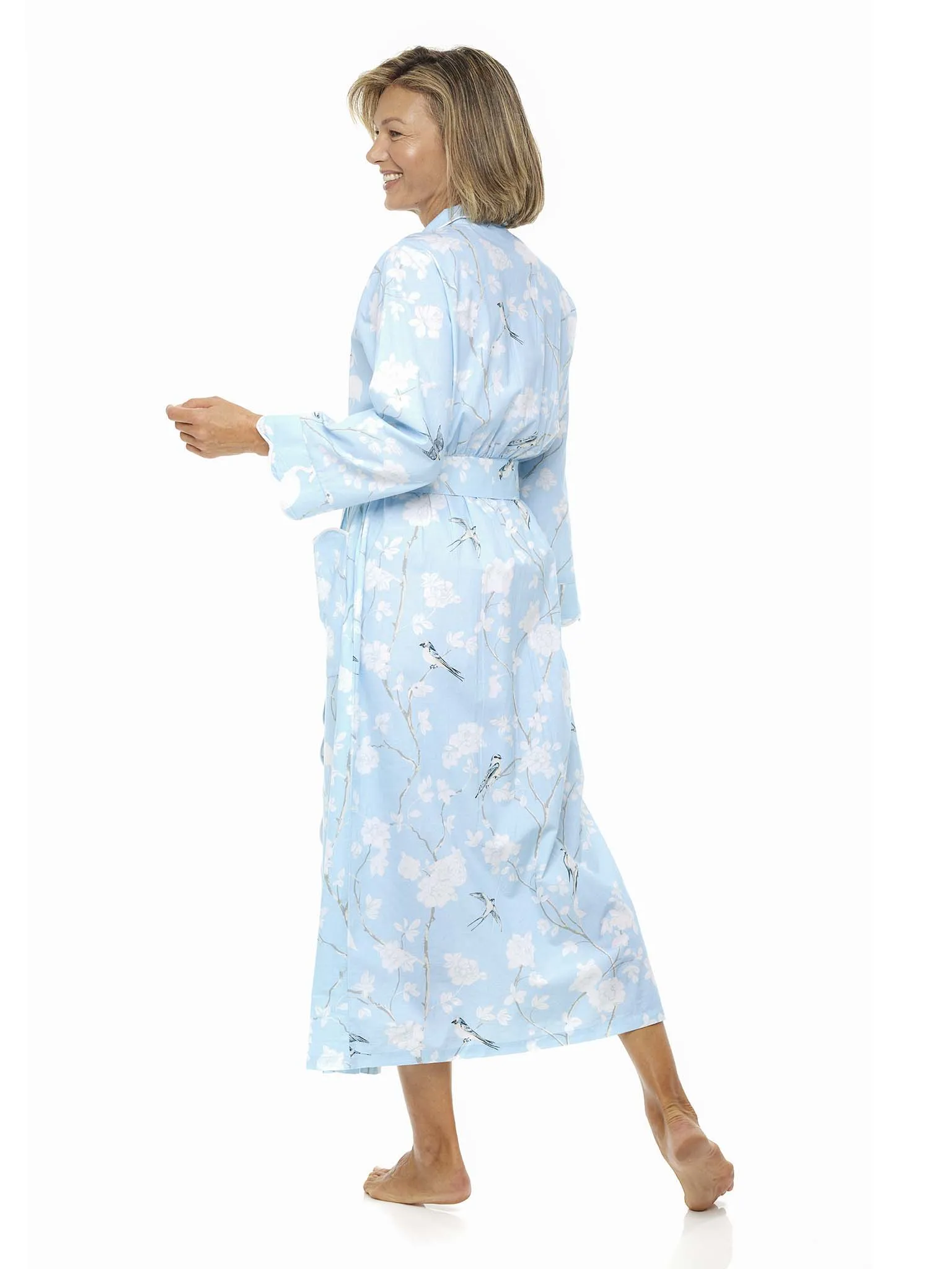 Pale Blue Gardenia Classic Robe