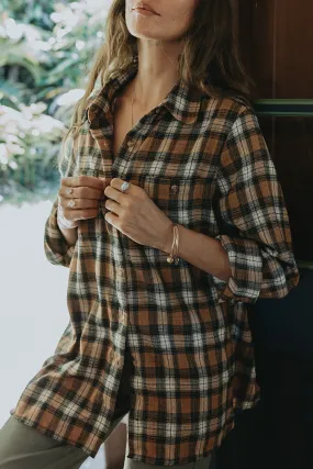 Paragon Boyfriend Flannel - Brown