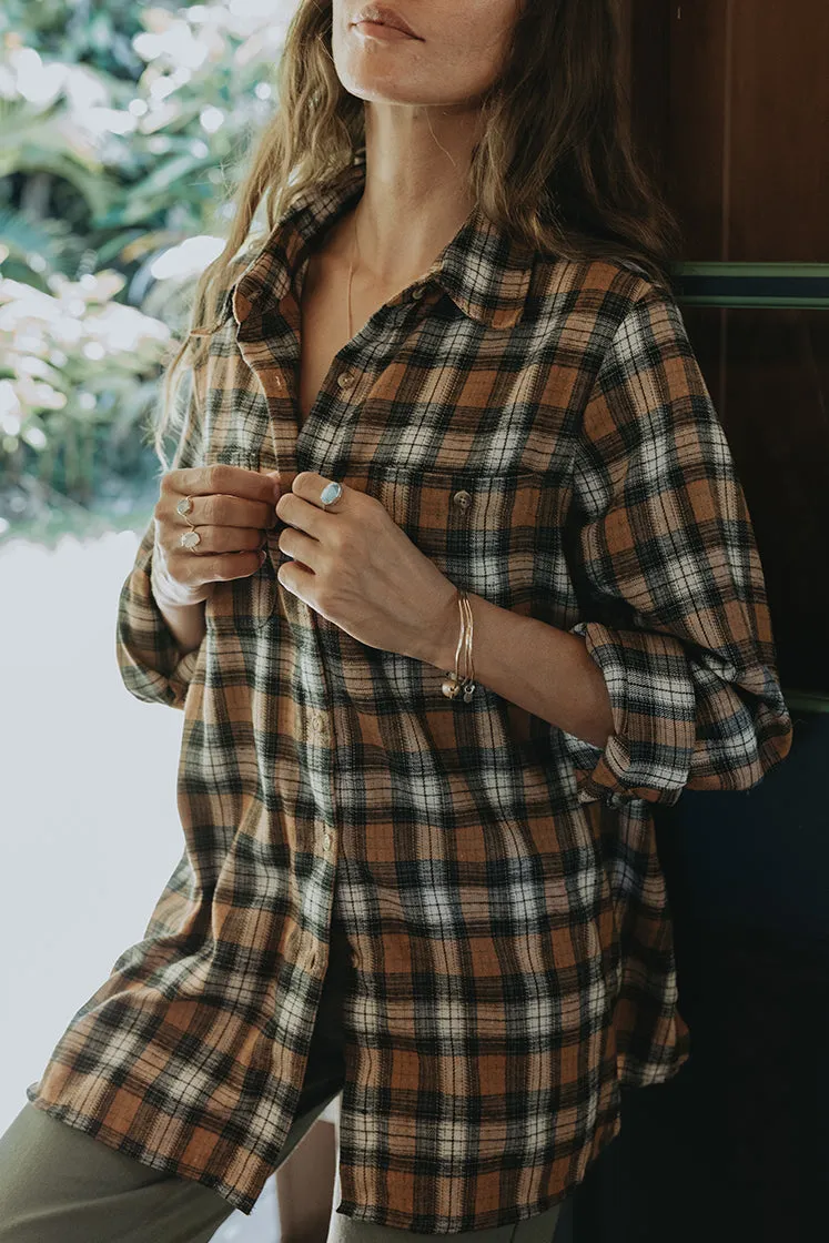 Paragon Boyfriend Flannel - Brown