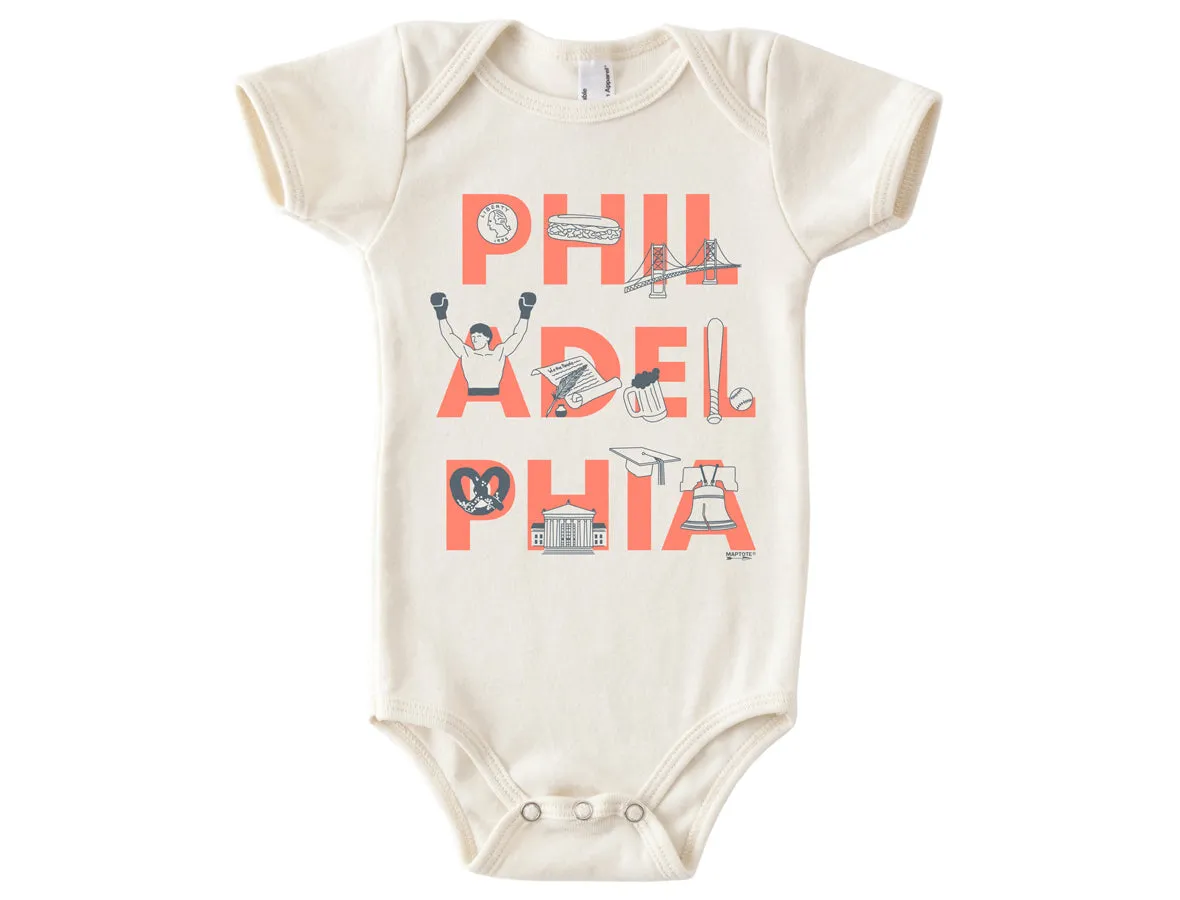 Philadelphia Font Onesie