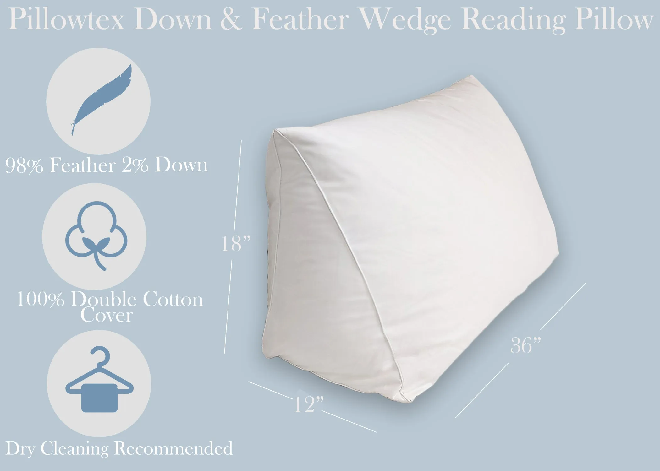 Pillowtex Reading Wedge Bed Pillow