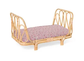 Rattan Dolls Day Bed - Floral Meadow