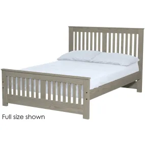 SHAKER QUEEN BED & 2 NIGHTSTANDS