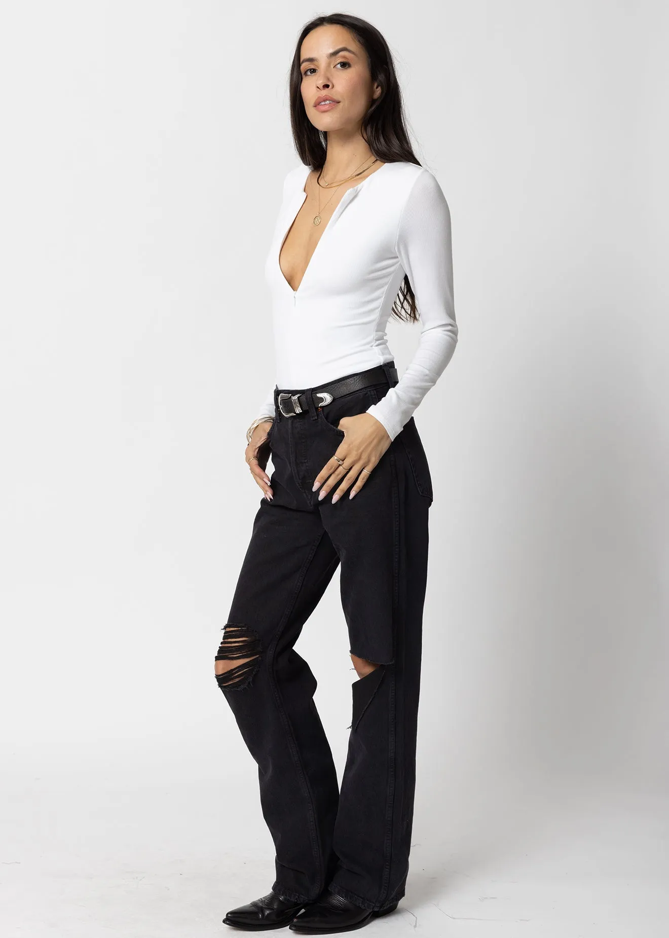 THE ZIP UP BODYSUIT