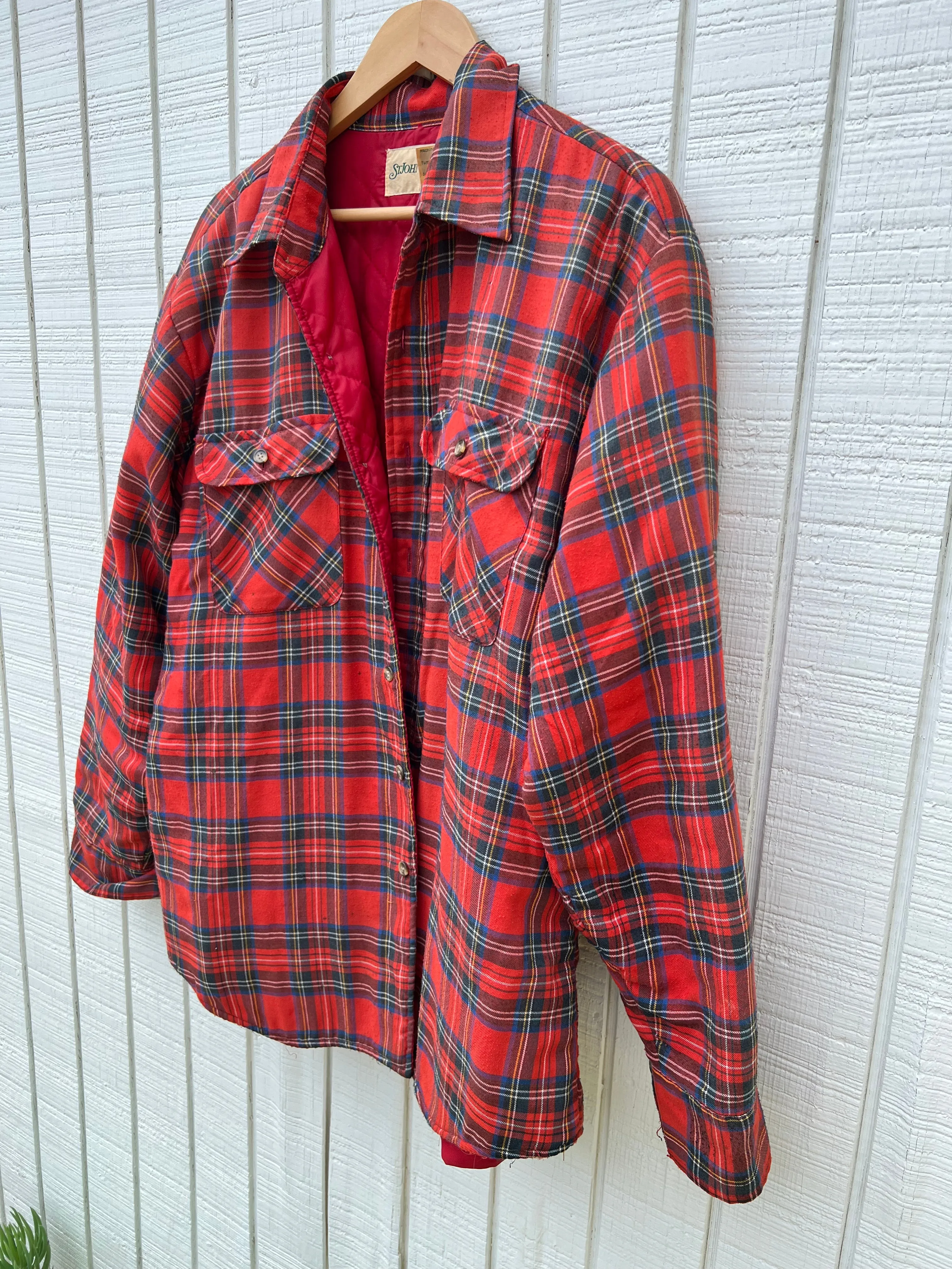 VINTAGE: '90s Quilted Flannel Shirt